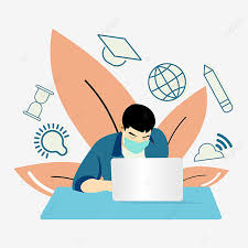 Kata computer pada awalnya dipergunakan untuk menggambarkan orang yang perkerjaannya melakukan perhitungan aritmetika, dengan atau tanpa alat bantu, tetapi arti kata ini kemudian dipindahkan kepada mesin itu sendiri. Gambar Pembelajaran Dalam Talian Pelajar Menggunakan Komputer Riba E Belajar Komputer Riba Pembelajaran Dalam Talian Png Dan Vektor Untuk Muat Turun Percuma