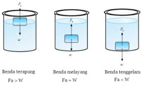 Hukum Archimedes Gaya Apung Dan Konsep Terapung Tenggelam Melayang