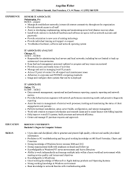 it associate resume samples velvet jobs