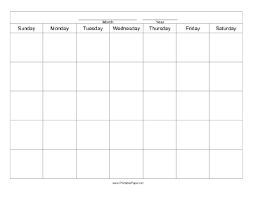 53 pages (one page for every week of the year). Printable Calendar Template