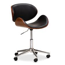 Baxton Studio Pansy Swivel Office Chair In Black Bed Bath Beyond Office Chair Swivel Office Chair Chair