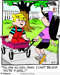 Dennis The Menace Cool Gina Dennis The Menace Dennis The Menace Cartoon Dennis The Menace Comic
