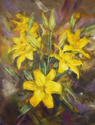 Select from premium oil painting of the highest quality. Yellow Lily Flower Oil Painting Big Floral Wall Art Original Canvas Painting Vert Original Canvas Painting Flower Painting Original Flower Painting Canvas