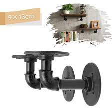 Étagère de décoration effet industriel. King Do Way Support Etagere Mural Retro En Metal Support Tablette Mural Style Industriel Pour Deco Salon Cuisine Chambre Salle De Bain Salle Detude Bibliotheque Kit De 2 Pcs 15cmx8cm Bricolage Quincaillerie