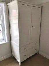 Dismantled And Ready For Collection Rare Discontinued White Ikea Hemnes Double Wardrobe H 200 X W Hemnes Wardrobe Ikea Hemnes Ikea Wardrobe