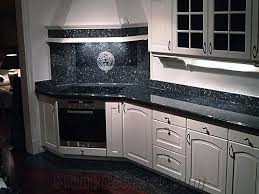 Blue Pearl Granite With White Cabinets Mutfak