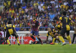 Barcelona will look to take another step towards the title on saturday as they take on malaga in la liga. Barcelona Ends Asia Tour With Win Over Malaysia Xi Arab News
