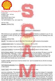 Signed and dated offer letter from your employer. Michael Sandaluk Shell Qatar Career Shellqa Com Stopscamfraud