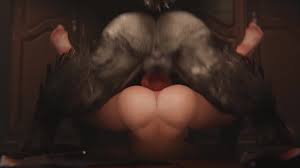 Hermione x Werewolf in Mating Press Sex Position