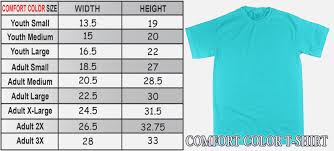 comfort colors long sleeve t shirts color chart coolmine