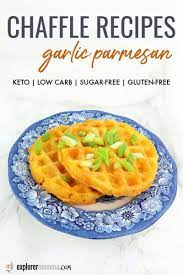 Chaffle Recipes Garlic Parmesan Explorer Momma Chaffle Recipes For A No Carb Keto Bread Replacem Recipes Diet Breakfast Recipes Low Carb Breakfast Recipes