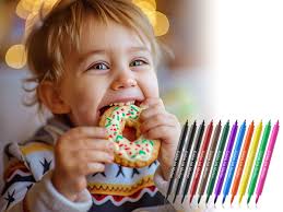 Amazon.com : 3pcs White Edible Markers for Cookie Decorating, Food Coloring  Pens, Double Side Food Grade Pens with Fine & Thick Tip for Decorating  Fondant, Cakes, Cookies, Easter Eggs, Frosting, Macaron :