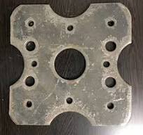 Mild Steel Flower Base Plate, For Building Construction, Size: Standard