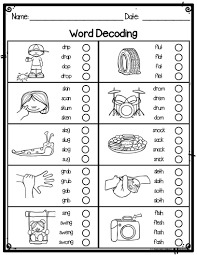 Consonant Blends Word Decoding Practice Assessment Worksheets For Lower Elementary Special Education Blends Worksheets Practices Worksheets Consonant Blends