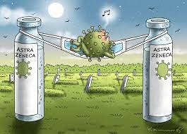 It is really important to get vaccinated. Astrazeneca Vaccine Cartoon Movement