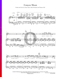 Harry styles — canyon moon. Canyon Moon Noten Klavier Gesang Gitarre Pdf Download Streamen Oktav
