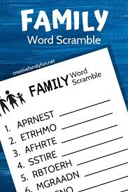 Unscramble two, unscramble letters two, point value for two, word decoder for two, word generator using the letters two, word solver two we found a total of 6 words by unscrambling the letters in two. Family Word Scramble Word Families Unscramble Words Word Activities