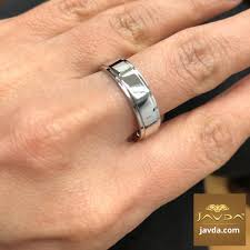 Mens Wedding Plain Band Flat Step Solid Ring 6mm 14k White Gold 6 1g 4sz Wedding Men Plain Bands White Gold