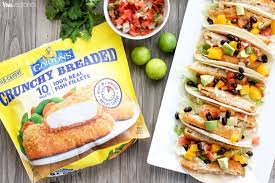 Classic fish tacos with avocado sauce. Baja Fish Tacos Recipe With Gorton S Crunchy Breaded Fillets