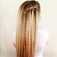 If you have a rounded. Waterfall Braid With Straight Hair Hair Styles Long Hair Styles Braided Hairstyles