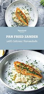 Pan Fried Zander With Celeriac Remoulade Recipe Light Summer Meals Remoulade Food Lover