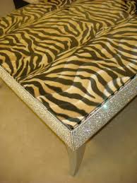 Tavolino in alluminio pressofuso verniciato. Square Coffee Tables With Glasstop Diamante Bling Coffee Tables Faux Leather Zebra