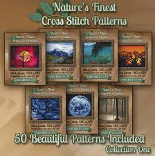 Beautiful moonlit ocean cross stitch pattern. Needlework Natures Finest Cross Stitch Patterns Collection One 50 Beautiful Landscape Scenery Cross Stitch Designs On Cd Arts Crafts Sewing