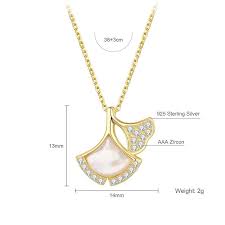 Dorado 925 Sterling Silver Trendy Banana Leaf Pendant Necklace For Women Fashion High Quality Embedded Zircon Womens Necklaces Zircon Jewelry Cheap Necklaces