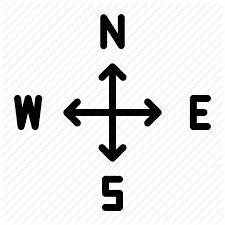 Arrow Direction East Navigation North South West Icon Download On Iconfinder Icon West Initial Sign