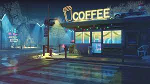 Retro Coffee Shop Live Wallpaper 1920 X 1080 Wallpaper Desktop Wallpaper Art Anime Backgrounds Wallpapers Anime Scenery Wallpaper