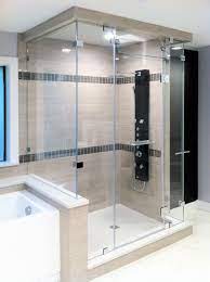 Steam Shower With Double 90 Degree Return Shower Enclosure Frameless Shower Enclosures Steam Shower Enclosure