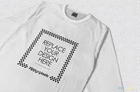 There is a small tag present and customizable background. Free Long Sleeve T Shirt Mockup Creativebooster