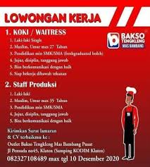 Ada perusahaan yang sedang membuka kesempatan lowongan kerja di daerah klaten, staf administrasi, staf marketing, environmental health and safety specialist dan banyak lagi melalui indeed.com. Lowongan Kerja Loker Terbaru Di Klaten Atmago