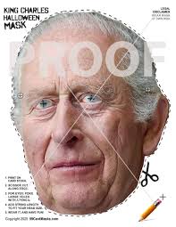 Printable King Charles Mask: Political Costume (digital Download)