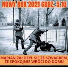 … godzinę policyjną wprowadzić można jedynie w 19 w sylwestra wychodzić nie wolno „bo mandat, mimo że sam premier dementuje pogłoski o godzinie policyjnej, jest jak najbardziej celowo wywołany. Zakaz Przemieszczania Sie I Godzina Policyjna W Sylwestra Internauci Tworza Memy