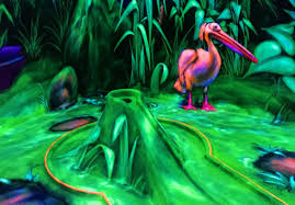 Neongolf Minigolf 4 0 Minigolf Neonfarben Golf