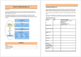 stakeholder analysis template 13 examples for excel word