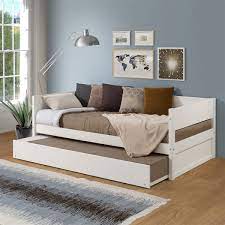 It's made of premium steel slat supports that. Tribeca Wood Panel Twin Size Daybed With Twin Trundle White Finish