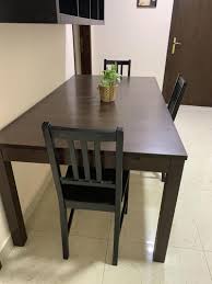 What you're looking for concept. Black 6 Seater Ikea Dining Table Models And Price Decosouq