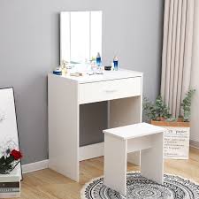 Maybe you would like to learn more about one of these? Modern White Dressing Table Makeup Vanity Desk Bedroom Light Up Mirror Included For Sale Online Ebay