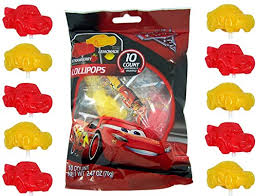 Disney Pixar Cars 3 Lightning McQueen Lollipops, 10 Count Bag