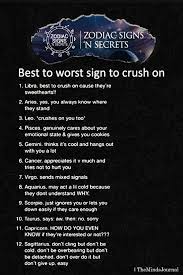 To help you be aware of such evil people, we bring to you a list of zodiac signs who are the most evil, and. Best To Worst Signs To Crush On