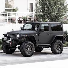 Black 4 Door Jeep Rubicon You Ve Been Asking For It So We Did It The 2 Door Wrangler Thanks 4wheelpartsofficial For Setting Us Up W Two Door Jeep Wrangler Dream Cars Jeep Black Jeep
