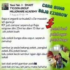 14 jun 2020 video ni sempena dengan semburan pertama saya menggunakan baja ezigrow. Facebook