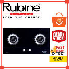 Lihatlah jenama hood dapur gas/elektrik kaca & stainless steel terbaik di malaysia. Rubine Dapur Gas Stove Rub Rgh Agata 2b Bl Tempered Glass Surface I Dapur Gas Shopee Malaysia