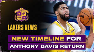 Latest on los angeles lakers power forward anthony davis including news, stats, videos spin: Update On Anthony Davis Return To The Lakers Youtube