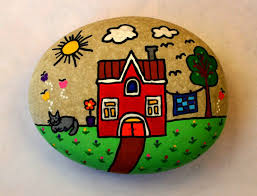 house of my dreams dom moej mechty das haus meiner traeume rock painting designs painted rocks stone painting