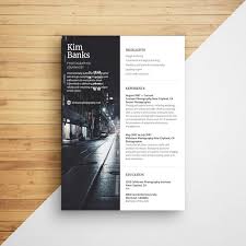 Creative Photographer Resume Template Design A Visual Resume That Will Amaze Potential Employers By Edi Photographer Resume Photography Resume Visual Resume