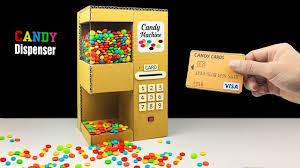 How To Make Candy Dispenser Using A Credit Card Youtube Candy Cards Cardboard Box Crafts Paper Crafts Diy Tutorials