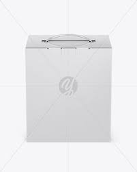 Metallic Paper Box Mockup Front View Box Mockups Pinterest